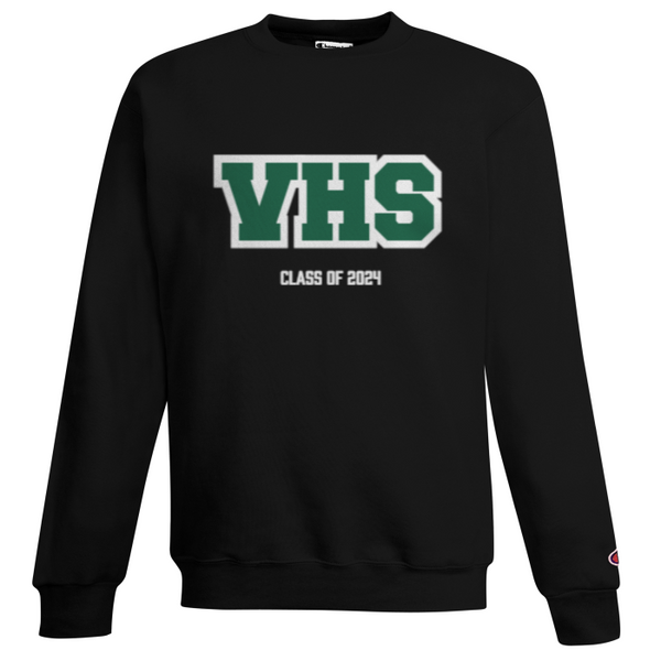 Twill Embroidered "VHS 2024" Champion Crewneck GRADWEAR