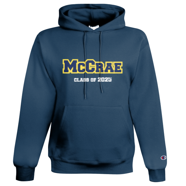 Twill Embroidered "MCCRAE 2025" Champion Hoodie GRADWEAR